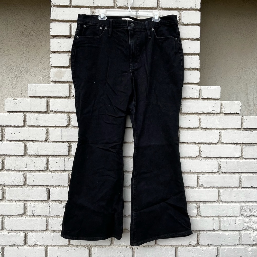 Madewell Plus Size Black Flare Jeans